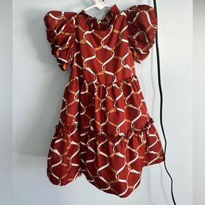 Toddler, Janie and Jack horse harness themed dress